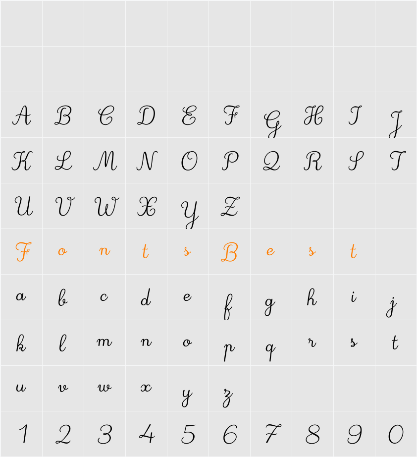 Deuxieme Rang Character Map