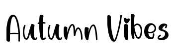 Autumn Vibes Font Image