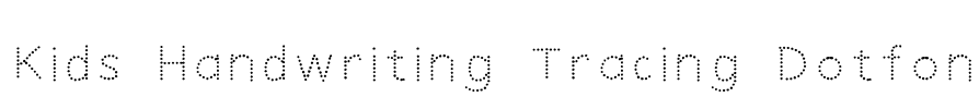 Kids Handwriting Tracing Dotfon