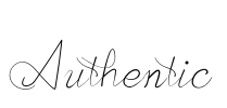 Authentic Font Image