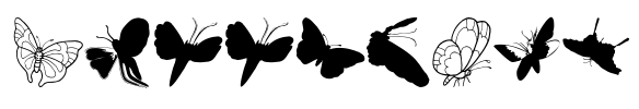 ButterFly Font Image