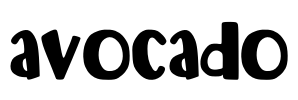 avocado Font Image