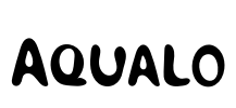 Aqualo Font Image