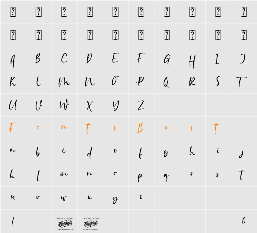 Autumnilla Character Map