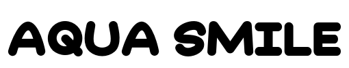 Aqua Smile Font Image