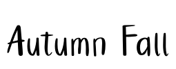 Autumn Fall Font Image
