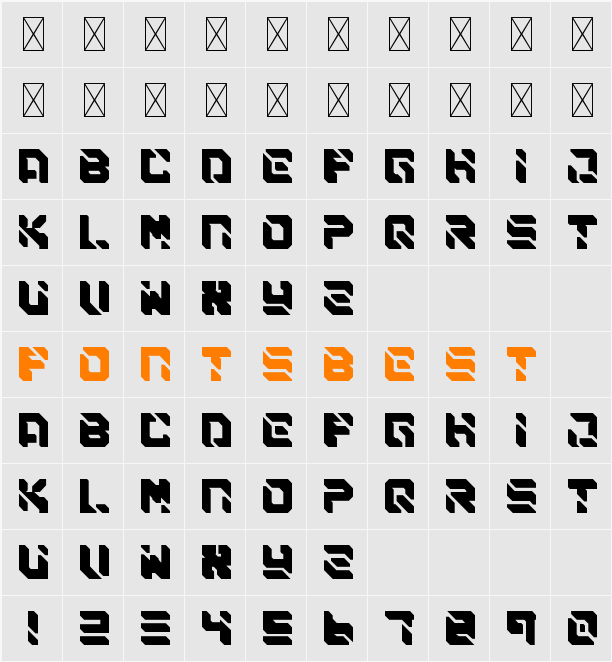 SAIBA-45 Character Map