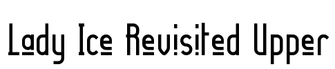 Lady Ice Revisited Upper Font Image