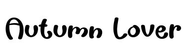 Autumn Lover Font Image