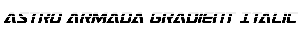 Astro Armada Gradient Italic