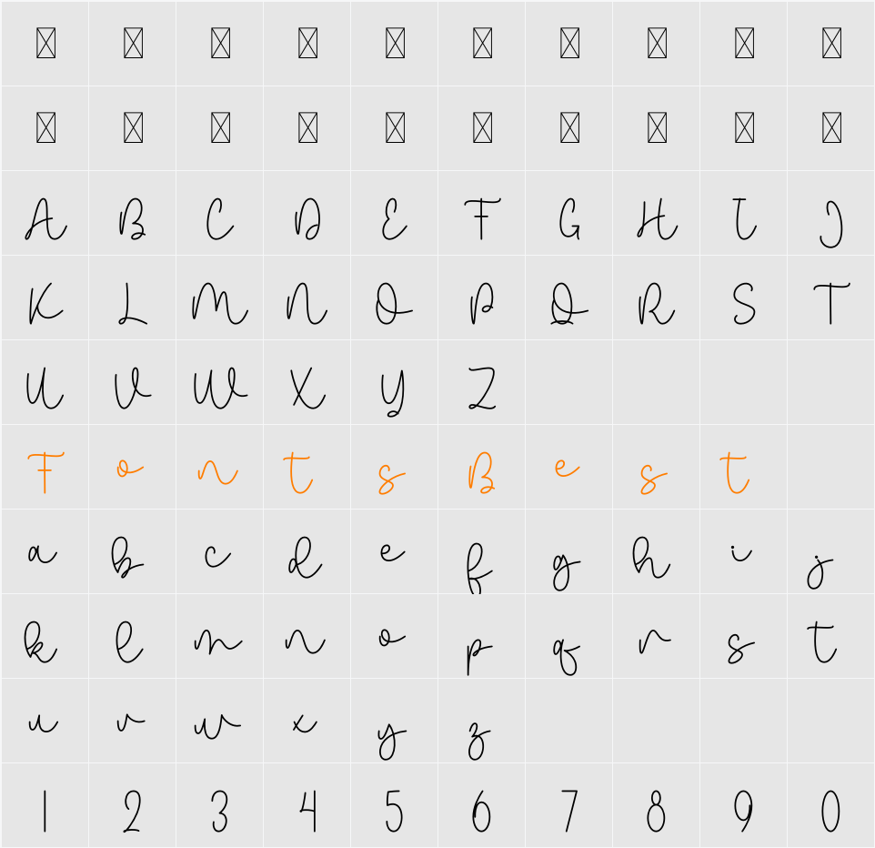 Family Monoline Duo Character Map