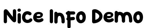 Nice Info Demo