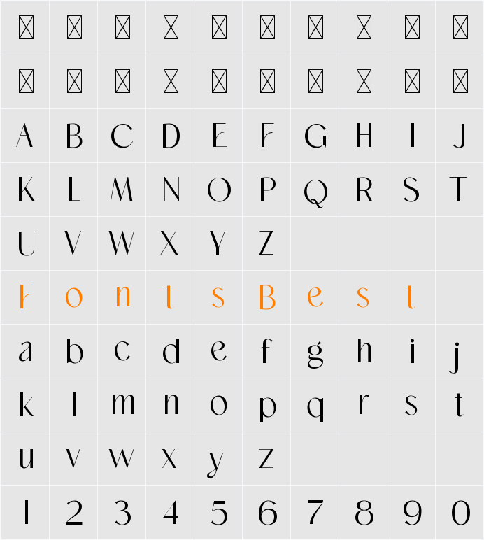 Dastin Character Map