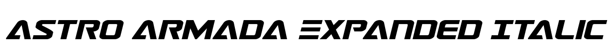 Astro Armada Expanded Italic