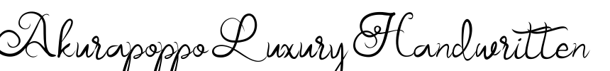 Akurapoppo Luxury Handwritten