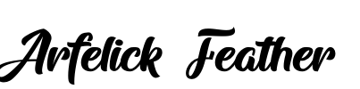Arfelick Feather Font Image