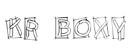 KR Boxy Font Image