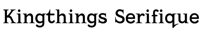 Kingthings Serifique Font Image