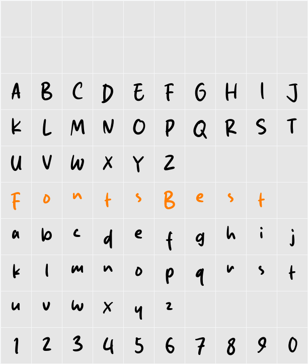 Klik Smith Character Map