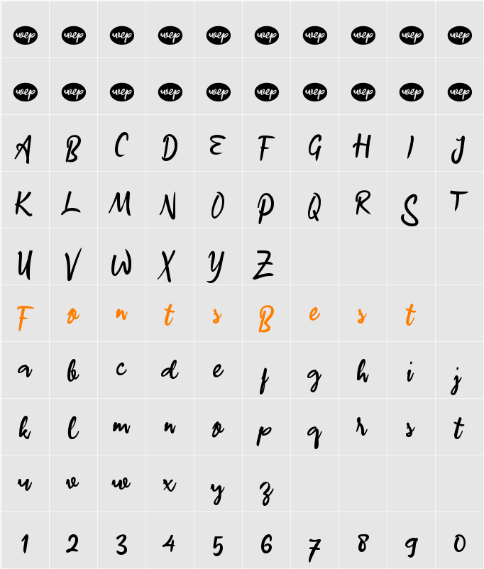 a Artlazies Character Map