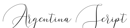 Argentina Script Font Image
