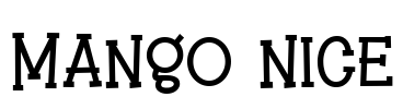 Mango Nice Font Image