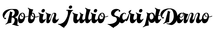 RobinJulioScriptDemo Font Image