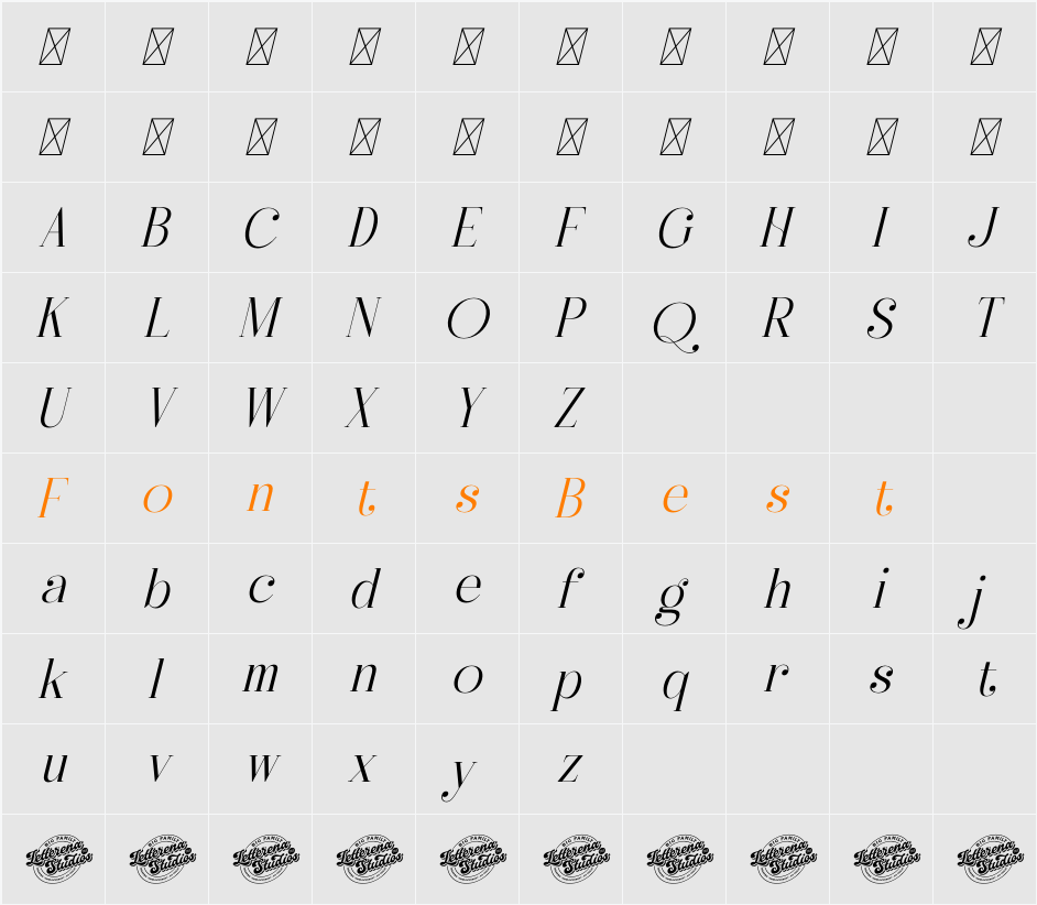Heyanik DEMO VERSION Character Map