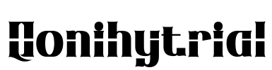 Qonihytrial Font Image