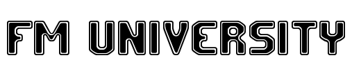 FM University Font Image