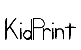 KidPrint Font Image
