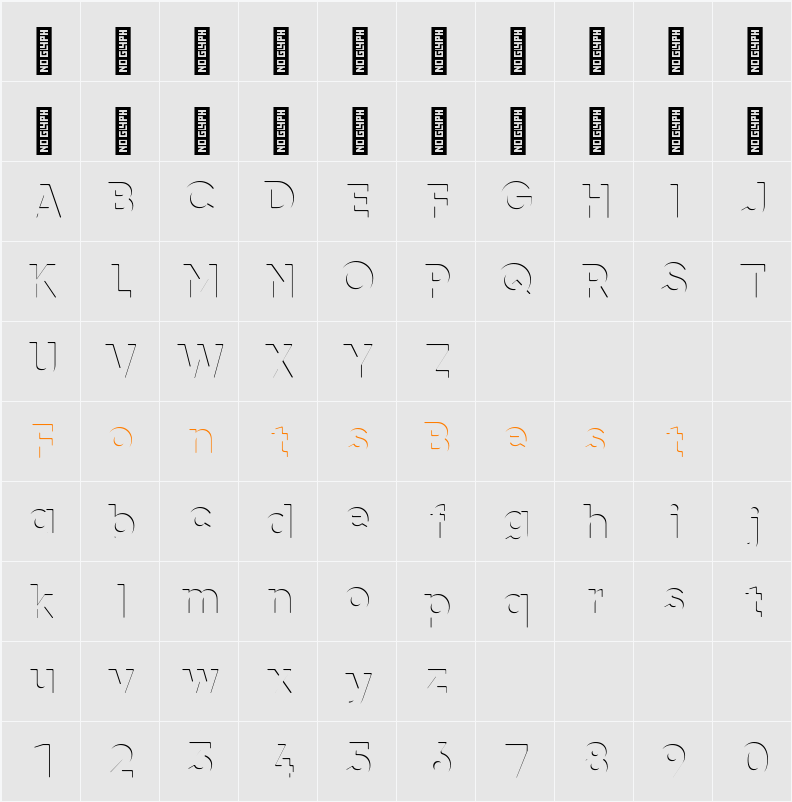 airment Character Map