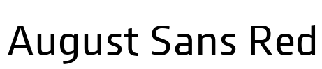 August Sans Red