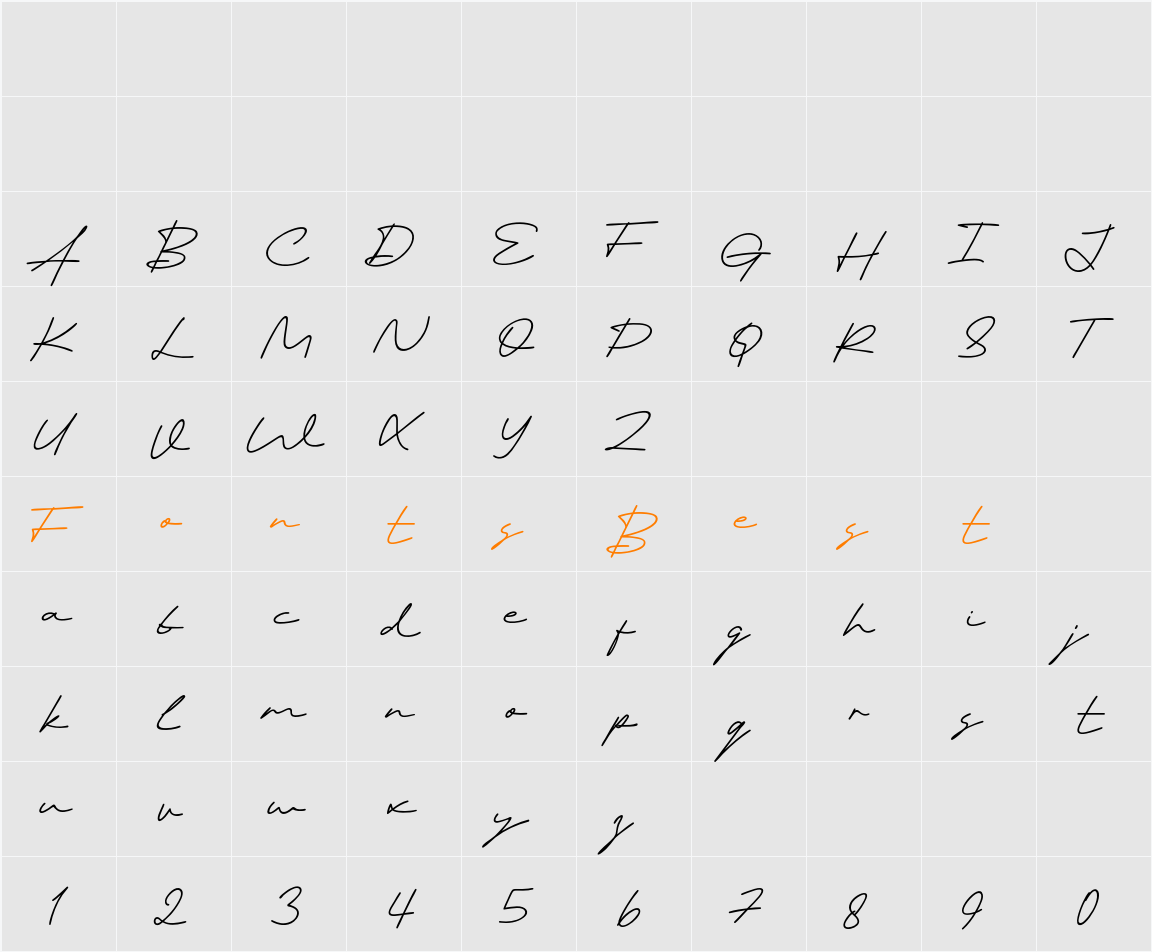 Autonesia Character Map