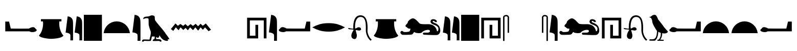 Egyptian Hieroglyphs Silhouette Font Image