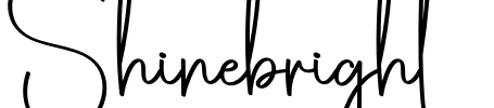 Shinebright Font Image