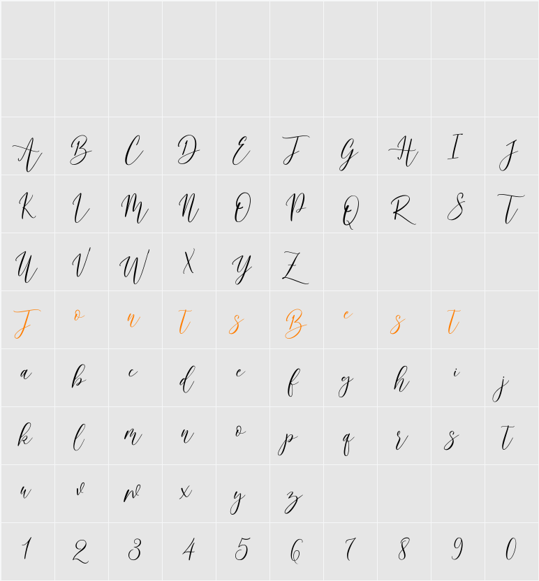 Asdore Character Map