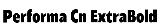 Performa Cn ExtraBold