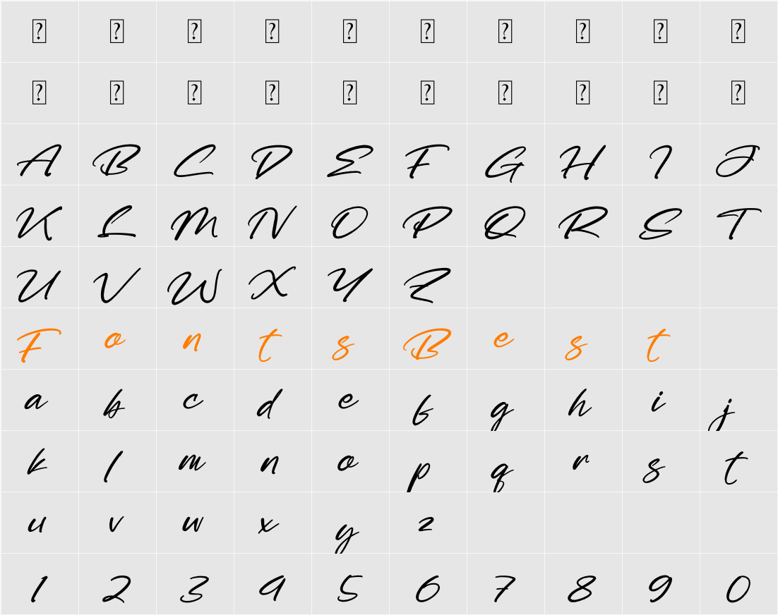 Roblesttoi Character Map