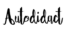 Autodidact Font Image