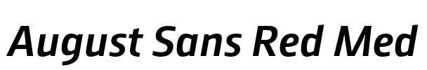 August Sans Red Med