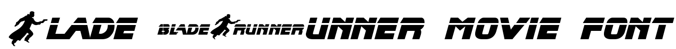 Blade Runner Movie Font
