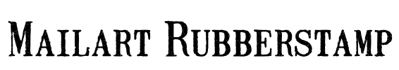 Mailart Rubberstamp Font Image