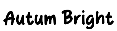 Autum Bright Font Image