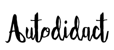 Autodidact Font Image