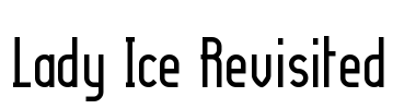 Lady Ice Revisited Font Image