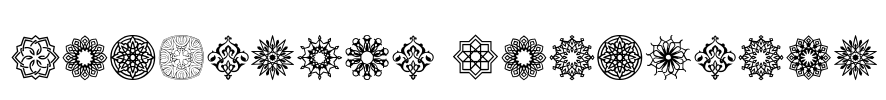 Arabesque Ornaments Font Image