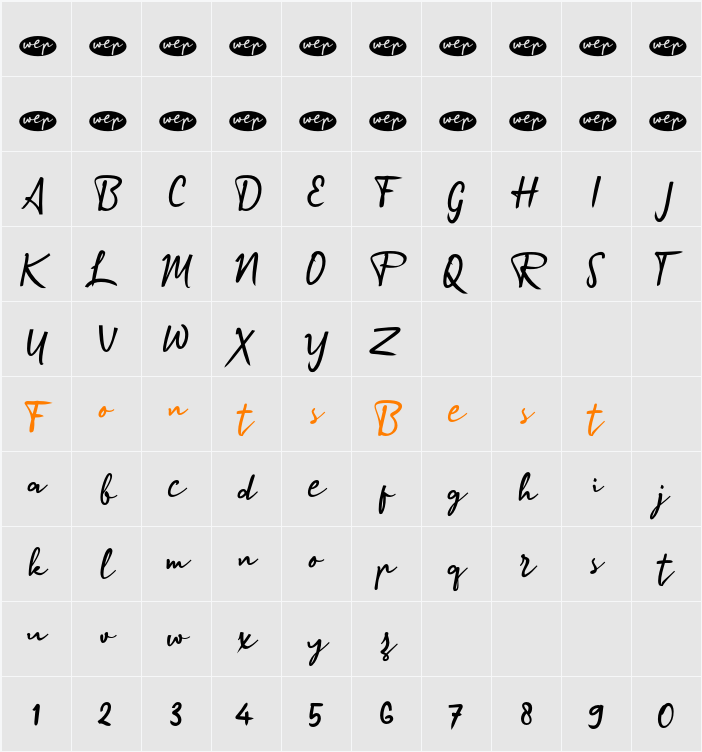 a Amenity Kits Character Map