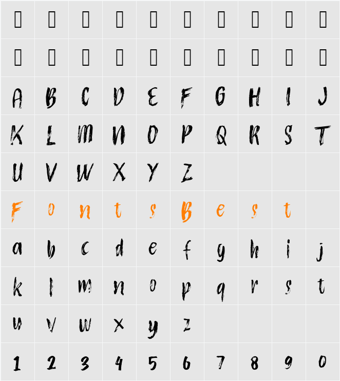 Atokous Character Map