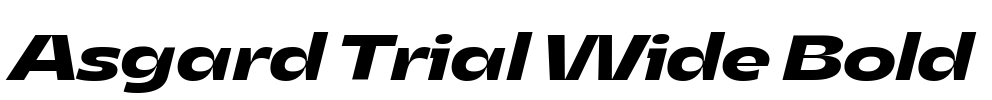 Asgard Trial Wide Bold